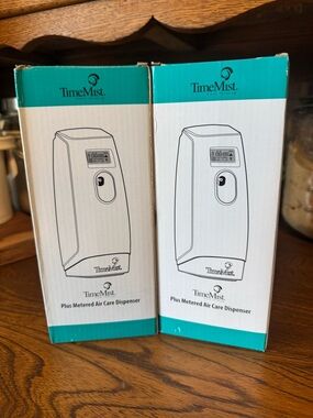 🆕 set of 2 TimeMist Plus Metered Air Care Dispensers new in boxes